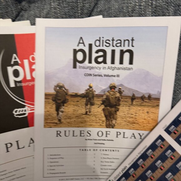 A Distant Plain third printing (open, unpunched mostly) GMT Games 1310-18 - Picture 12 of 13